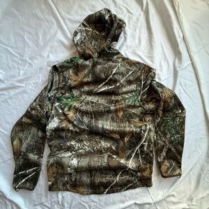 Realtree Men's Zip-Up Camouflage Sweater